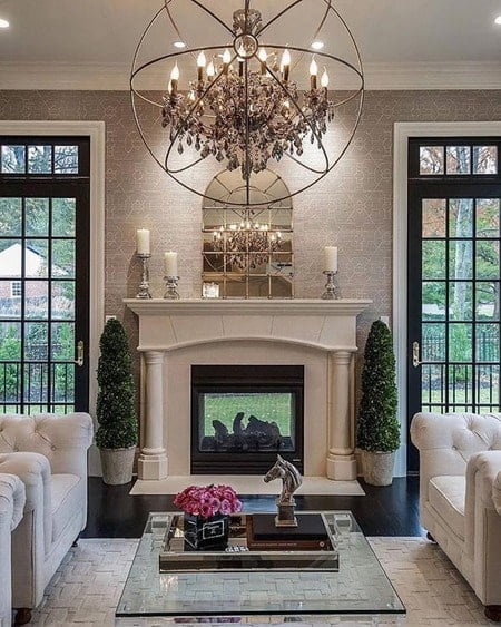 Accent Your Fireplace Mantel with Luxurious Decor