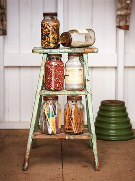 Upcycled Chair Storage